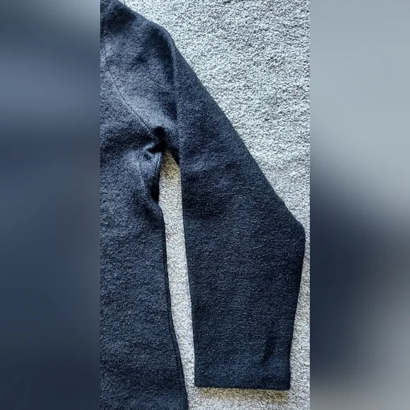 NWT Coldwater Creek XL Black Wool Cardigan Sweater Embellished Trees - Picture 12 of 16